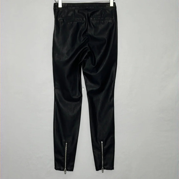 Blank NYC The Bond Vegan Leather Side Zip Leggings with Ankle Zips - NEW - Sz 25 - Picture 4 of 8